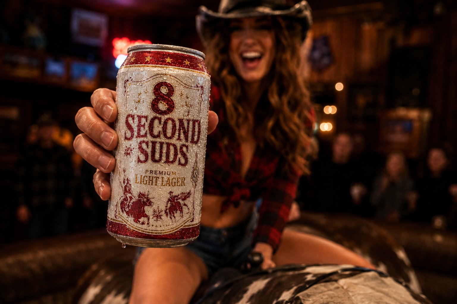 8 Second Suds - Cowgirl on Bull